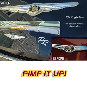 Chrysler 300 Rear Diamond Emblem Wing