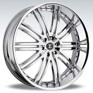 Crave Number 11 Chrome 24 X 10 Inch Wheels