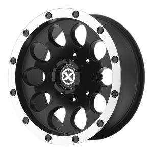 American Racing  AX186 Slot 15X10 Satin Black With Machined Face