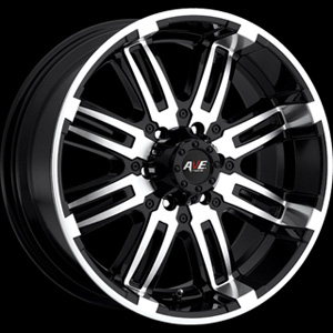 Avenue type 530 Black with Machined Face 17 X 8.5 Inch Wheel