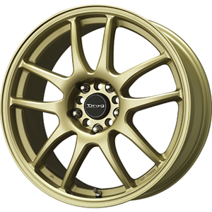 Drag DR 31 Flat Gold 17 X 8 Inch Wheels
