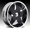 Hipnotic C-Note Chrome with Black Caps: 24"