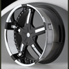 Hipnotic ZEN-Black Center with Single Chrome Inserts: 24"