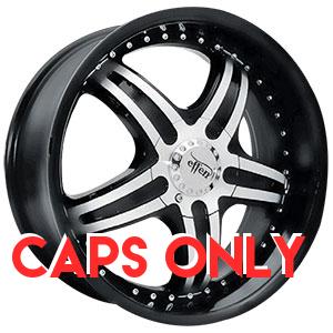Effen 403 Black Center Caps