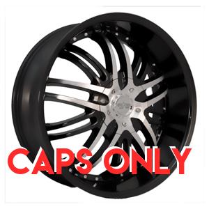 Starr 664 Medusa Black Machined Center Cap