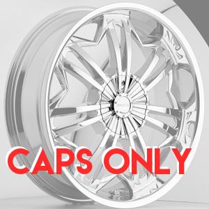 Akuza 719 Slither Chrome Caps