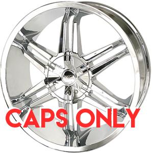 Milanni 357 Magnum Chrome Center Caps