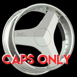 Milanni 448 Chrome Center Caps