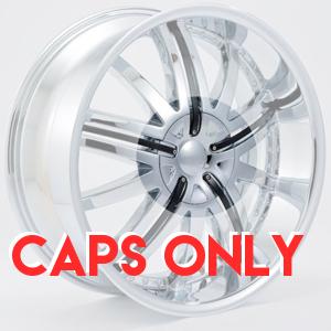 Rockstarr 349 Chrome Center Caps