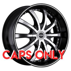 Strada Sole Black with Machined Face Center Cap