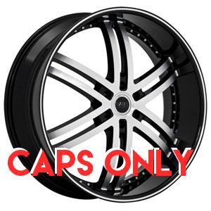 Status Knight 6 817 Black Machined Center Cap