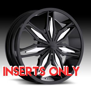 Milanni Stalker 368 Gloss Black Caps Inserts