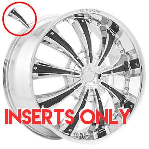 Rockstar 411 Genisis Black Inserts - 9 Pieces