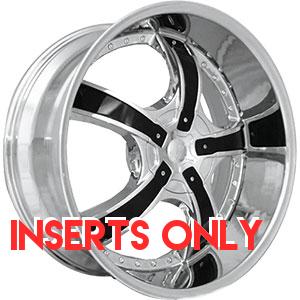 Starr 663 Bones Deep Black Inserts Set