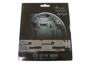 22 Inch Chrome Emblems (2 Pieces)