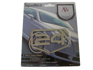 24 Inch Superman Chrome Emblems (2 Pieces)