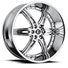 Crave Number 16 Chrome 24 X 10 Inch Wheels