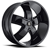Crave Number 18 Gloss Black 26 X 9.5 Inch Wheels