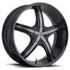 Crave Number 23 Black 18 X 7.5 Inch Wheels