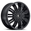 Crave Number 7 Gloss Black 22 X 9.5 Inch Wheels