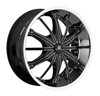 Hipnotic 360-Black with Black Inserts: 24 Inch