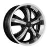 Starr Wheels 661 Array Black with Chrome Inserts Wheel Packages
