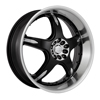 Starr Wheels 662 Black with Chrome Inserts Wheel Packages