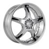 Starr Wheels 662 Energy Chrome with Black Inserts Wheel Packages