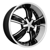 Starr Wheels 720 Vixen Black and Machined Wheel Packages