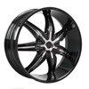 Starr Wheels 777 Jackpot Black with Chrome Inserts Wheel Packages