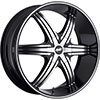 Avenue A606 Black Machined Face Black Lip 18 X 7.5 Inch Wheel