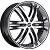 Avenue 607 Gloss Black Machined Face Black Lip Wheel Packages
