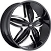 Avenue 609 Gloss Black Machined Face Black Lip Wheel Packages