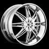 Hipnotic DIVA-Chrome with White Inserts: 26 Inch