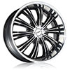 DCenti DW 909 Black Machined 22 X 9.5 Inch Wheel
