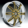 Hipnotic DIVA - Yellow with Chrome Inserts Wheel Packages