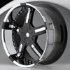 Hipnotic ZEN-Black with Chrome Inserts 26 X 10