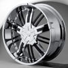 Hipnotic ZEN-Chrome with All Black Insert: 22 Inch