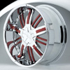 Hipnotic ZEN-Chrome with All Red Inserts: 26 Inch