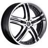 Crave Number 10 Black Machined Face - 18 Inch Wheels