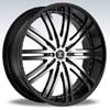 Crave Number 11 Black Machine Black Lip 22 X 9.5 Inch Wheels