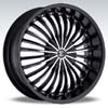 Crave Number 13 Black Machine Black Lip - 18 Inch Wheels