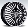 Crave Number 13 Black Machine Chrome Lip - 18 Inch Wheels