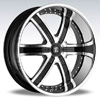 Crave Number 4 Black Machined Chrome Lip 20 X 9.5 Inch Wheels