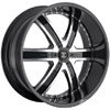 Crave Number 4 Black Machined Face 20 X 9.5 Inch Wheels