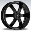 Crave Number 4 Black 22 X 9.5 Inch Wheels