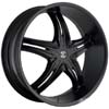 Crave Number 5 Black Matte 18 X 7.5 Inch Wheels