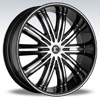 Crave Number 7 Black Diamond 22 X 9.5 Inch Wheels