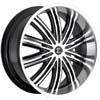 Crave Number 7 Machined Black 22 X 9.5 Inch Wheels