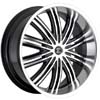 Crave Number 7 Machined Black 24 X 9.5 Inch Wheels